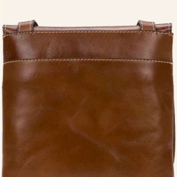 New! Patricia Nash Granada Map Print Leather Crossbody Bag - Picture 2 of 10